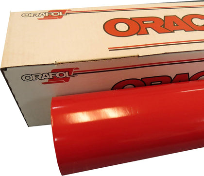 651 Adhesive Vinyl Film, Gloss Red 031 – Permanent Craft Material for Plotters, Decals & Sign Making, 24" x 30ft