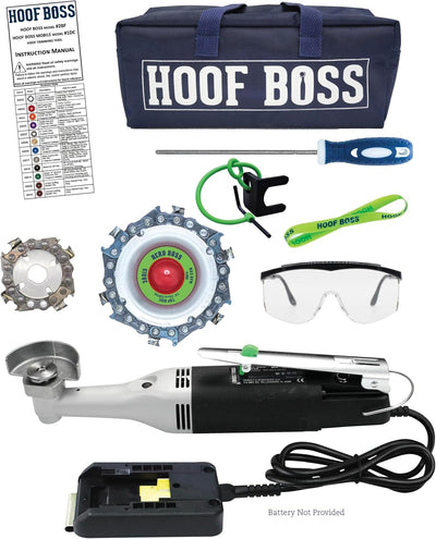 Cow Hoof Trimmers, Complete Mobile Set, 20V Battery Not Included | Hoof Trimmer Kit for Cow, Includes Herd Boss Disc
