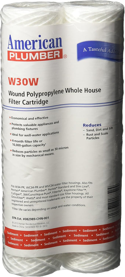 W30W Whole House Sediment Filter Cartridge (2-Pack)