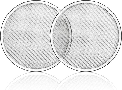 2 Pack Aluminum Pizza Screen, 12 Inches