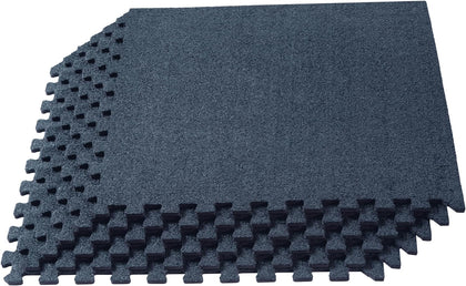 3/8 Inch Thick Interlocking Foam Carpet Tiles Durable Carpet Squares Anti Fatigue Support for Home Office or