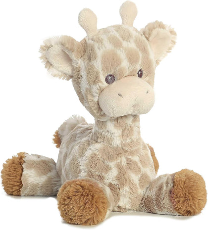 Snuggly Loppy Giraffe Baby Stuffed Animal - Comforting Companion - Imaginative Play - Brown 8 Inches