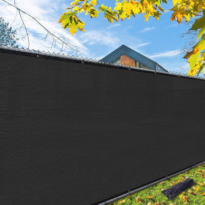 iCover 4x25ft Privacy Screen Fence, Outdoor Fencing Panels, Garden Windscreen Mesh Shade Sail Net Barrier, Include