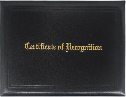 Recognition Certificate Holder 8.5x11 Padded Awards Certificates Cover Protector with Logol "Certificate of