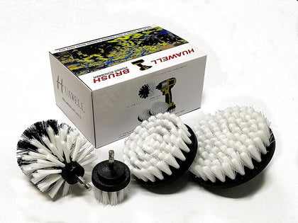 Automotive Soft White-Car Accessories Car Cleaning Brush - Drill Brush -Wheel Brush - Car Mats - Detail Brush