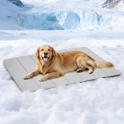 Dog Cooling Mat for Large Dogs, 41"x27" Memory Foam Pet Pad