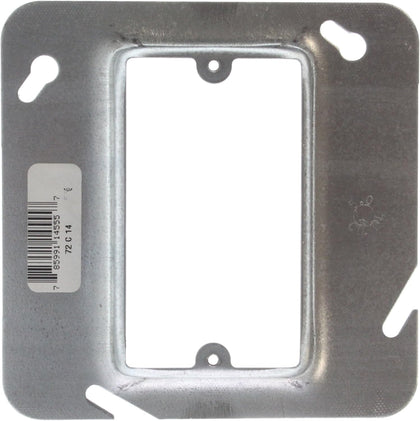 Steel City 72C14 Device Cover, Square, Raised, 4-11/16-Inch, Galvanized, 25-Pack