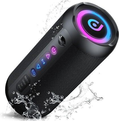 Portable Bluetooth Speaker, Bluetooth 5.4 Speaker, 30W Dual Speaker, 2.0 Channel, Deep Bass, 30H Playtime, Colorful