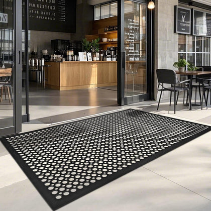 Anti Fatigue Rubber Floor Door Mats Restaurant Kitchen Outdoor Rubber Drainage Floor Mat Durable No Slip Commercial