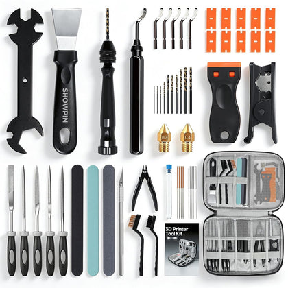 64PCS 3D Printer Tools: 3D Printer Accessories & Printing Tool Kit | Cleaning & Finishing, Support Removal, Deburring