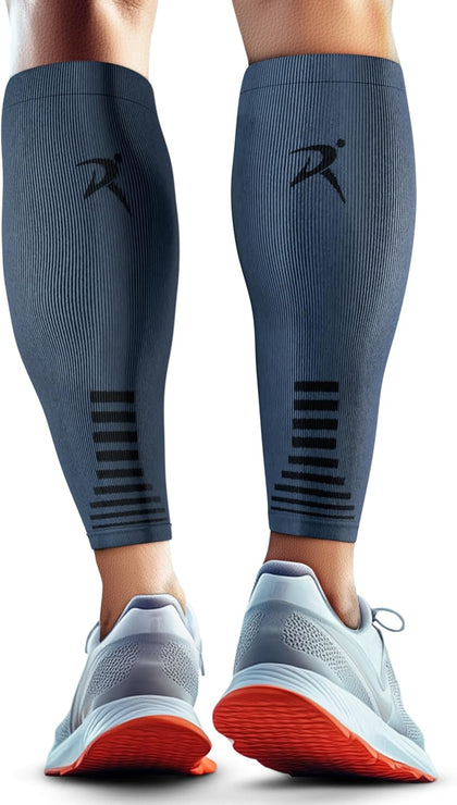 Calf Compression Sleeves Men Women - Leg Compression Sleeve Footless Socks - Shin Splint Relief Fitness Running