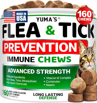 Flea Treatment for Cats - Flea and Tick Prevention for Cats - 160 Treats