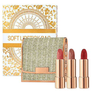 3 Colors Matte Lipstick Set Long Lasting Lip stick 24 hr Lip stick for Women Waterproof Non-sticky Multi-occasions