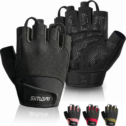 Breathable Workout Gloves with Cushion Pad/Grip/Reduce Calluses, Weight Lifting Gloves for Gym Exercise, Cycling