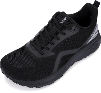 Men's Wide Toe Box Road Running Workout Shoes 11 Black