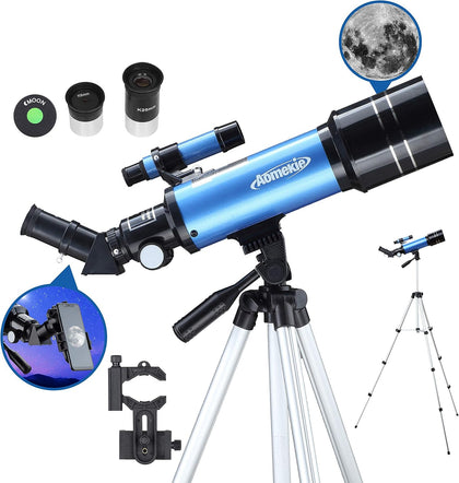 40070 Astronomy Telescopes for Beginners and Adults with K6 and K25 Eyepieces 70mm Travel Telescope Adjustable Tripod