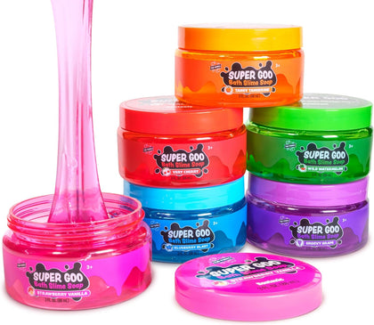 Super Goo Bath Slime Kids Soap Bath Toy, 6 Pack, Classic