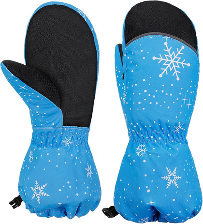 Kids Mittens - Waterproof Warm Winter Gloves for Boys and Girls, Thermal Insulated for Snow Play & Cold Weather