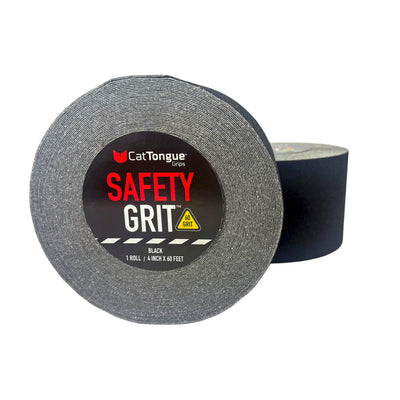CatTongue 4" x60' Safety Grit Abrasive Grip Tape, Waterproof, 60 Grit