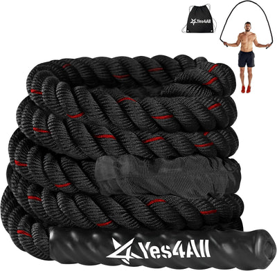 Weighted Jump Rope, 2.8LB Heavy Skipping Rope with Anti-Slip Double Layer Handle & Protective Sleeve for Fitness