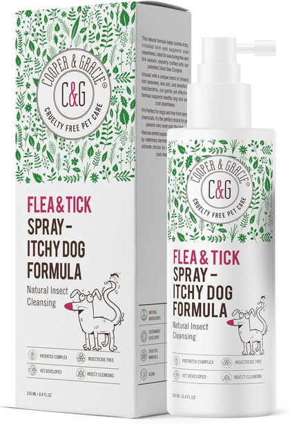 Cooper and Gracie Flea & Tick Dog Spray Grooming Skin Soothing Spray
