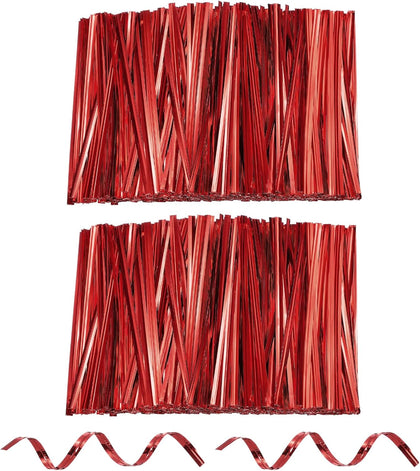 1600Pcs Bag Twist Ties 4" Reusable Metallic Wire Cable Ties
