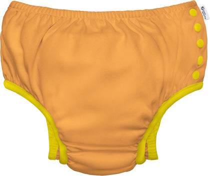 Baby Toddler Eco Snap Swim Diaper - Safety Orange - 3T