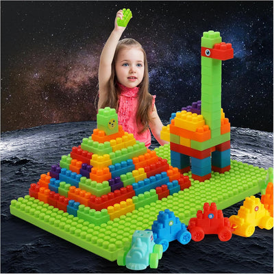 2026 Latest 177 PCS Large Building Blocks for Toddlers Ages 3+, Big Bricks Set with Baseplate, STEM Educational Toys