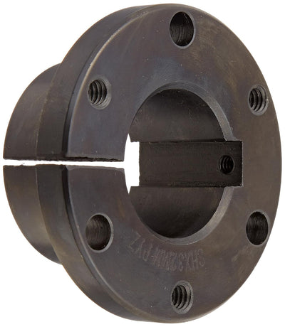 TB Woods Type SH SH32MM Sure-Grip Bushing, Cast Iron, 32 mm Bore, 1.871" OD, 1.25" Length, 3500 lbs/in Torque, Standard Design, Standard Keyway