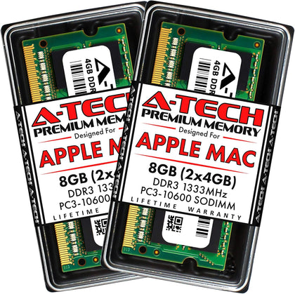 8GB (2x4GB) RAM for Apple MacBook Pro (Early/Late 2011), iMac (Mid 2010, Mid 2011, Late 2011), Mac mini (Mid 2011) |
