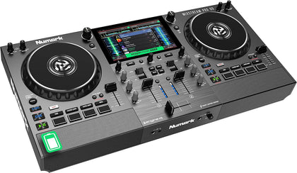 Mixstream Pro Go Portable DJ Controller | Battery-Powered Standalone DJ Mixer with Stem Separation, Wi-Fi Streaming