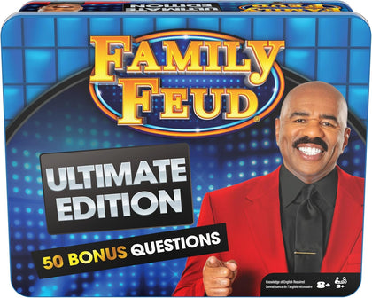 Spin Master Games, Family Feud: Ultimate Edition, Includes Tin Storage Box & 50 Bonus Questions, Friendly Competition