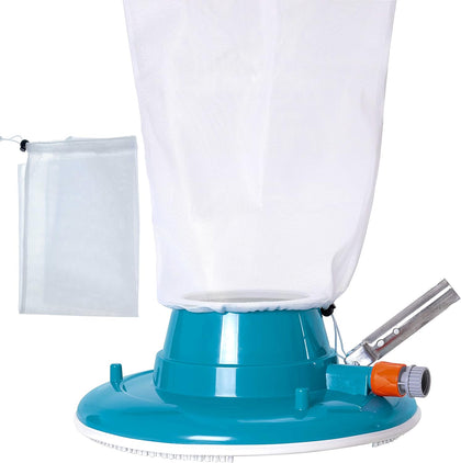 Professional Swimming Pool Leaf Terminator Vacuum - 15" Pool Cleaner Body, 8 Pressure Jets, 4 Rotating Wheels, 3