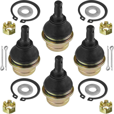 Caltric 4 Upper and Lower Ball Joints Compatible With Suzuki Kingquad LT-A700X LTA700X 2005 2006 2007