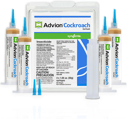 383920 Advion Cockroach Gel Bait 4 X 30 Gram Tubes Roach Control