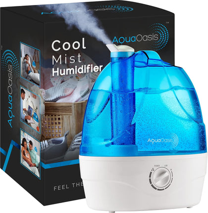 Cool Mist Humidifier (6L Water Tank) Quiet Ultrasonic Humidifiers for Bedroom & Large room - Adjustable -360 Rotation