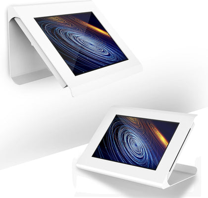 iPad & Tablet Kiosk Stand, Anti-Theft Secure Enclosure for 10.2"–11" iPad & Samsung Tablets, Countertop or Wall