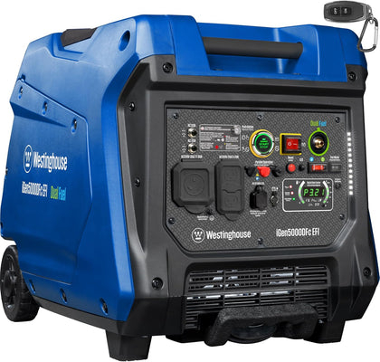 5000 Peak Watt Super Quiet Dual Fuel Portable Inverter EFI Generator, Remote Electric Start, Gas & Propane Powered