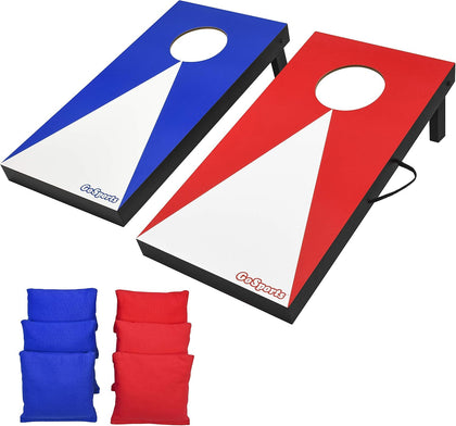 2 ft x 1 ft Portable Size Cornhole Set - Ready To Play with 6 Bean Bags and 2 Conrhole Boards - Great for Indoor