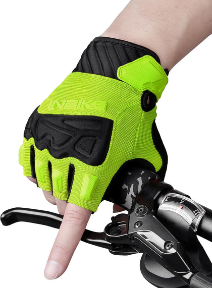 Half Finger Cycling Gloves Knuckle Guard Padded Mountain Bike Glove