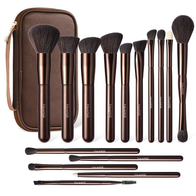 Makeup Brush Set 15 Pcs Professional Brushes with Bag for Face & Eye