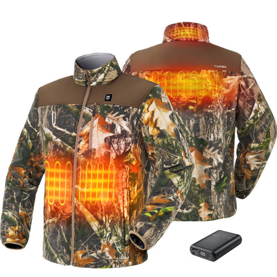 Men’s Heated Jacket Pro Brushed fabric with Battery Pack RE XXL