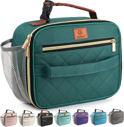 Lunch Box for Kids, Boys - Insulated Small LunchBox Reusable, Zip Closure & Buckle Handle, Portable Cooler for Work