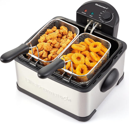 4.5Qt Deep Fryer, Dual 2Qt Split Baskets, 1700W
