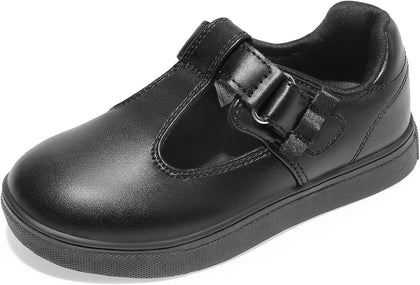 Girls Mary Jane Toddler School Shoes | Girl Uniform Arch Support T-strap Sneakers Dress Flats for Casual Daily Wear