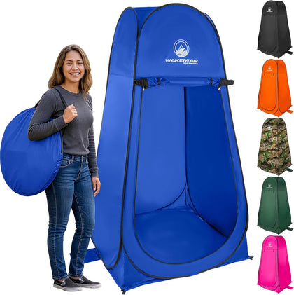 Pop Up Changing Tent, 3.3 x 3.3 x 6.2ft, Camping Shower Tent for Portable Toilet Stall or Dressing Room with Carry