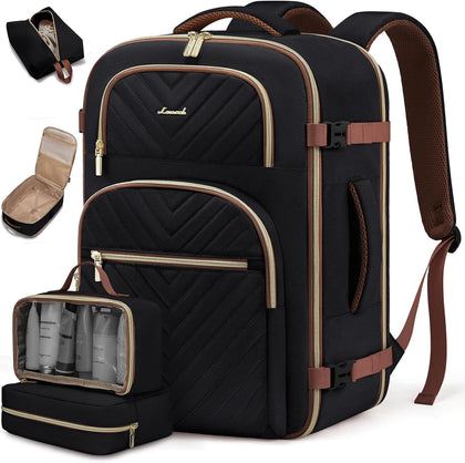 Travel Backpack Carry on Flight Approved 50L,Waterproof TSA Travel Essentials Personal Item Backpack for Women