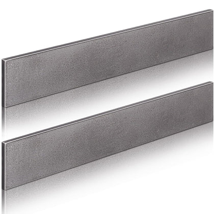 2 Pcs 2 x 1/4 x 12 Inch Steel Flat Bar Metal Hot Rolled Steel Plate | 6mm x 50mm x 305mm Flat Plate Solid Plain Metal