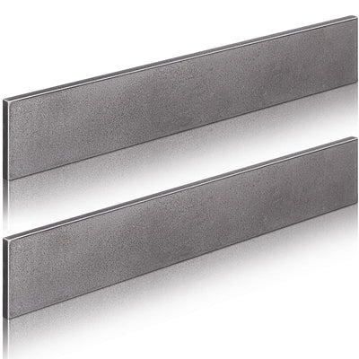 2 Pcs 2 x 1/4 x 12 Inch Steel Flat Bar Metal Hot Rolled Steel Plate | 6mm x 50mm x 305mm Flat Plate Solid Plain Metal