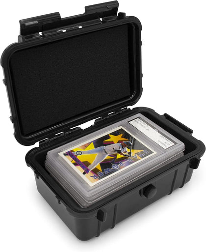 Graded Card Case Compatible with 6+ BGS 8+ PSA FGS Graded Sports Trading Cards, Waterproof Graded Slab Card Storage